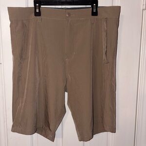 Burnside Men's Khaki Flat Front Shorts